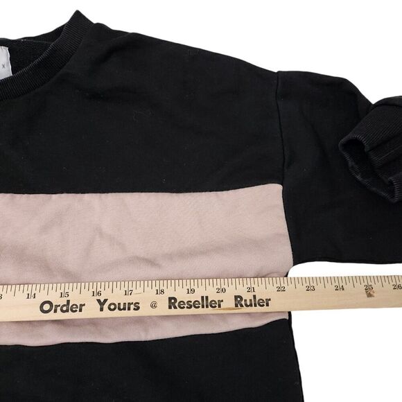 All Fenix Sweater Womens Large Black‎ Colorblock Dropped Shoulder Pullover - Picture 7 of 8